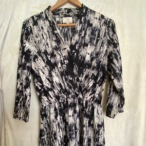 Collective Concepts Black and White Print Dress